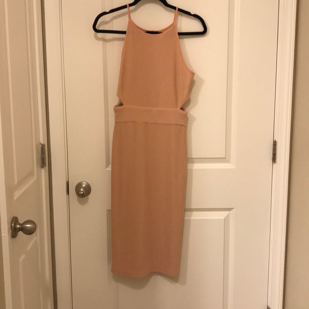 Topshop ribbed dress
